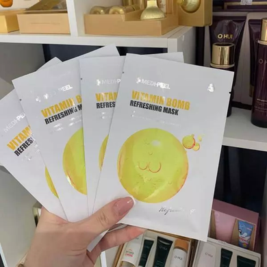 MEDI-PEEL Тканинна маска для обличчя з вітаміном C Vitamin Bomb Refreshing Mask 25мл : Medi-Peel : УТП009750: 5