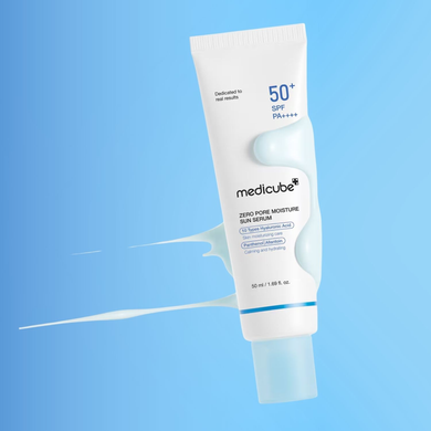 Medicube Увлажняющая солнцезащитная сыворотка для лица Zero Pore SPF 50+, 50 мл : Medicube : Т02939 : 2