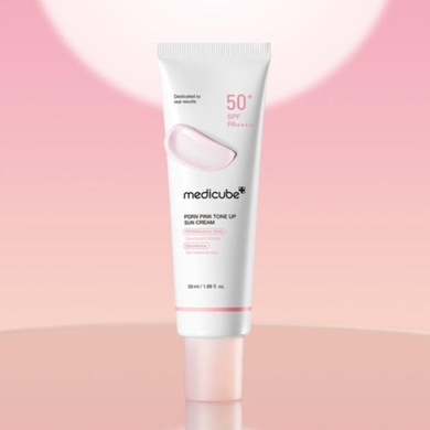 Medicube Солнцезащитный тонирующий крем с полинуклеотидами PDRN Pink Peptide Sun Cream SPF 50+ PA++++, 50 мл : Medicube : Т02841 : 3