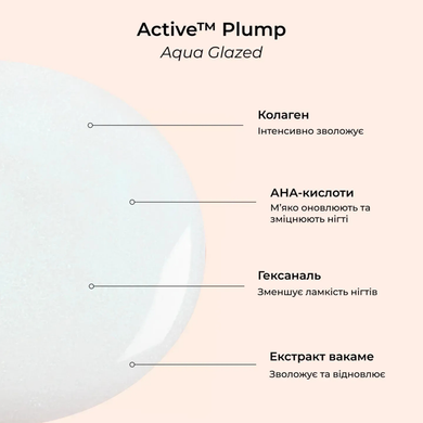 Manucurist Лак для ногтей с коллагеном и перламутровым молочным покрытием Active&trade; Plump Aqua Glazed, 15 мл : Manucurist : Т03161 : 9